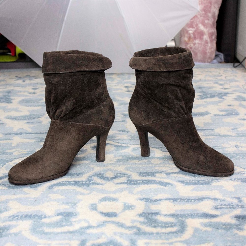 Worthington Suede Bow & Trim Bootie